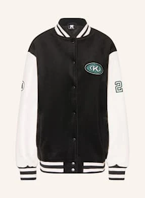 Karo Kauer Kurtka W Stylu College schwarz