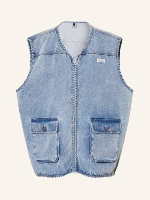 Karo Kauer Oversized Kamizelka Jeansowa blau