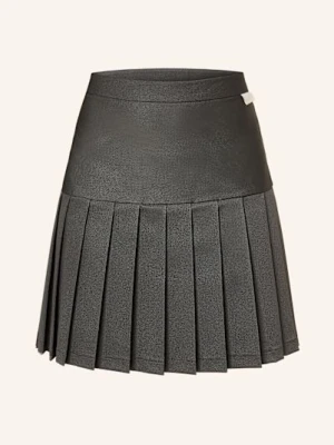 Karo Kauer Plisowana Spódnica grau