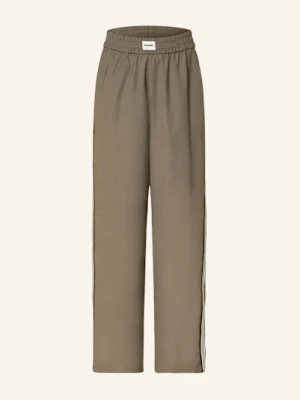 Karo Kauer Spodnie Marlena Z Lampasami gruen