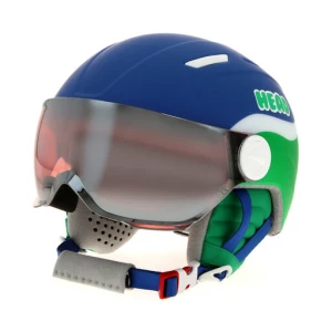 Kask narciarski Head Mojo Visor Blue/Green 328234 Niebieski