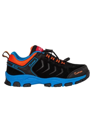 Kastinger Skórzane buty trekkingowe "Matar" w kolorze czarno-niebiesko-pomarańczowym rozmiar: 33