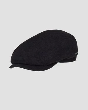 Kaszkiet Wełniany Męski Stetson Driver Cap Wool Cashmere Czarny