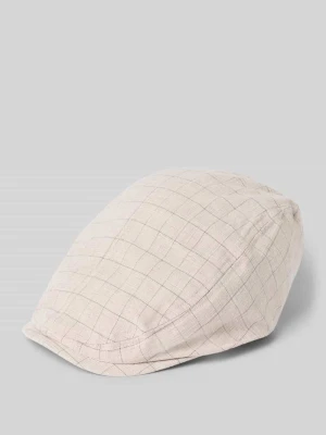 Kaszkiet z dodatkiem wiskozy model 'Karo' Müller Headwear Beżowy