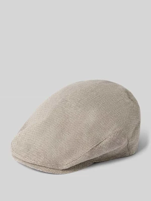 Kaszkiet z mieszanki lnu model 'Gatsby' Müller Headwear Beżowy