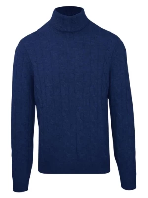 Kaszmierowo-Włoski Sweter z Golfem Mężczyźni Malo