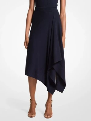 Kaszmirowa drapowana spódnica MICHAEL KORS COLLECTION