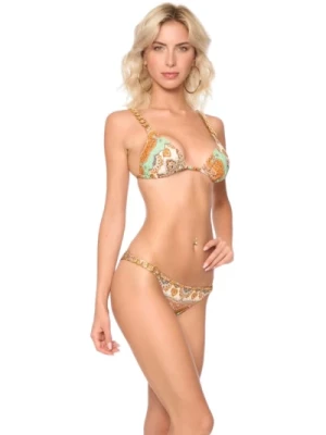 Kaszmirowy Łańcuch Trójkąt Złoto Miss Bikini