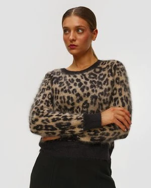 Kaszmirowy Sweter Damski Kujten Caroline Fluffy Leo