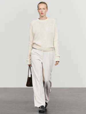 Kaszmirowy Sweter - Waniliowy - Massimo Dutti - Female