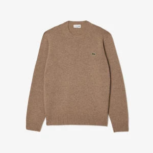 Kaszmirowy sweter z dzianiny 3D z okrągłym dekoltem Lacoste