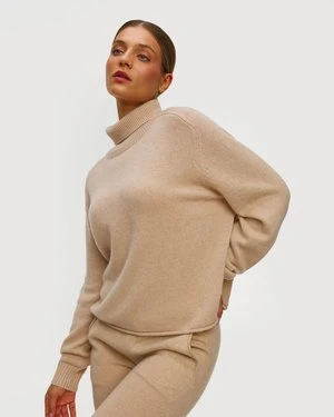 Kaszmirowy Sweter Z Golfem Damski Kujten Fabienne