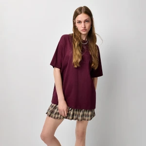 Kasztanowa koszulka oversize basic House