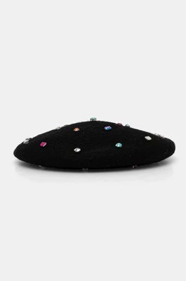 Kate Spade beret wełniany kolor czarny wełniany 29KS1004420