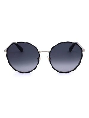 Kate Spade Damskie okulary przeciwsłoneczne w kolorze srebrno-czarno-granatowym rozmiar: 57