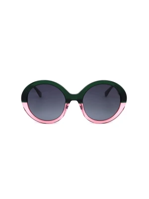 Kate Spade Damskie okulary przeciwsłoneczne w kolorze zielono-jasnoróżowo-granatowym rozmiar: 55