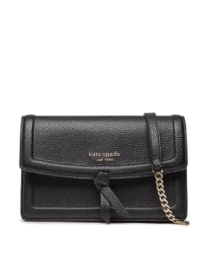 Kate Spade Torebka Knott Pebbled Leather Flap Cro K6830 Czarny