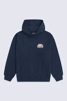 Kaya damska bluza z kapturem z nadrukiem - Purple Animal