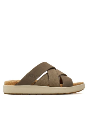 Keen Klapki Elle Mixed 1027277 Brązowy