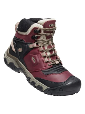 Keen Skórzane buty turystyczne "Ridge Flex" w kolorze czerwono-czarnym rozmiar: 38