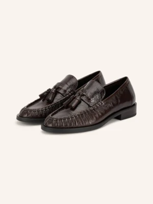 Kennel & Schmenger Lakierowane Loafersy Mill braun CIEMNOBRĄZOWY
