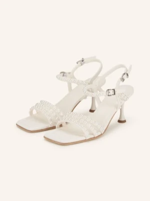 Kennel & Schmenger Sandały Z Ozdobnymi Perełkami weiss