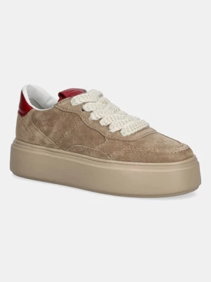 Kennel & Schmenger sneakersy zamszowe Cool damskie kolor beżowy 61-26390.613