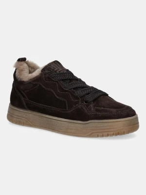 Kennel & Schmenger sneakersy zamszowe Gaz damskie kolor brązowy 61-16760.458