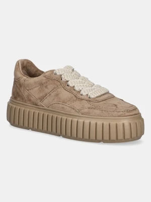 Kennel & Schmenger sneakersy zamszowe Zap damskie kolor beżowy 61-25830.666