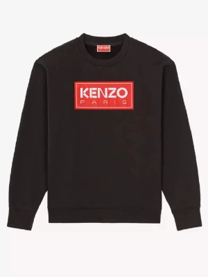 Kenzo Bawełniana czarna bluza z logo