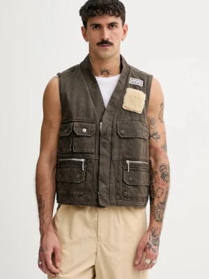 Kenzo bezrękawnik bawełniany Multipocket Gilet