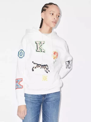 Kenzo Biała bluza Kenzo Pixels