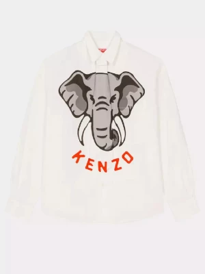 Kenzo Biała koszula "Kenzo Elephant" rozmiar