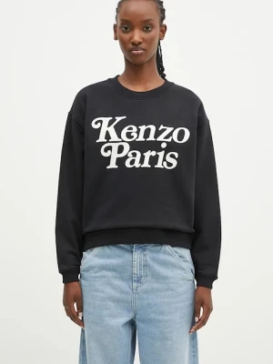 Kenzo bluza bawełniana by Verdy Regular Sweatshirt damska kolor czarny z nadrukiem FE52SW1274MF.99