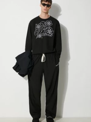 Kenzo bluza bawełniana Constellation Emb Classic męska kolor czarny z aplikacją FE65SW2284MG.99J