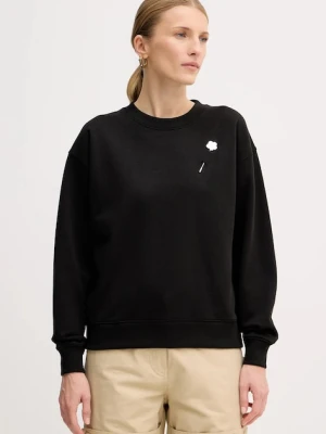 Kenzo bluza bawełniana damska kolor czarny z aplikacją FF52SW1744MF.99J