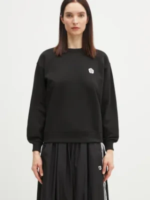 Kenzo bluza bawełniana damska kolor czarny z aplikacją FF52SW1804MF.99J
