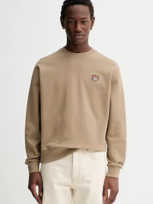 Kenzo bluza bawełniana męska kolor brązowy gładka FF55SW2624MF.10