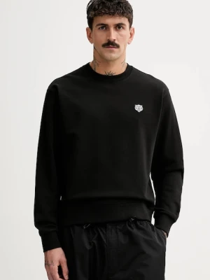 Kenzo bluza bawełniana męska kolor czarny gładka FF55SW2624MF.99J