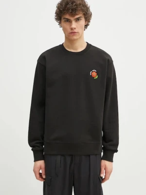 Kenzo bluza bawełniana męska kolor czarny z aplikacją FF55SW2734MC.99J