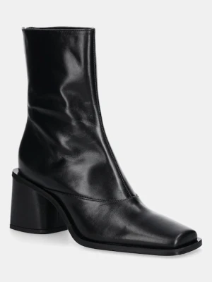 Kenzo botki skórzane Kimi Ankle Boots damskie kolor czarny na słupku FF62BT120L66.99