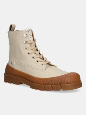 Kenzo buty wysokie Boot męskie kolor beżowy FF55BT720F52.11