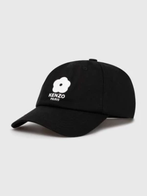 Kenzo czapka z daszkiem bawełniana Cap kolor czarny z aplikacją FE68AC411F41.99