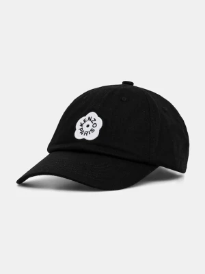 Kenzo czapka z daszkiem bawełniana kolor czarny FF58AC411F34