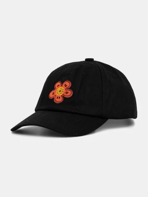 Kenzo czapka z daszkiem bawełniana kolor czarny FF68AC311F44