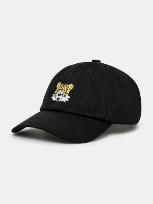Kenzo czapka z daszkiem bawełniana kolor czarny z aplikacją FF58AC531F48.99