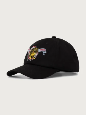 Kenzo czapka z daszkiem damska bawełniana czarny