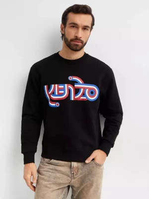 Kenzo Czarna bluza z kolorowym logo