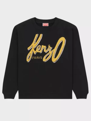 Kenzo Czarna bluza z logo Kenzo ARCHIVE