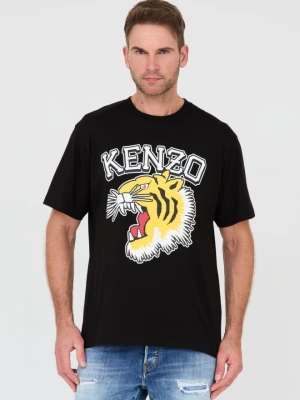 KENZO Czarny t-shirt Tiger Varsity Jungl